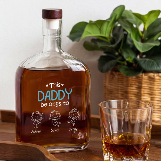 1617AUK2 personalised whisky bottle for dadmumgrandadgranny 1617aitp8b