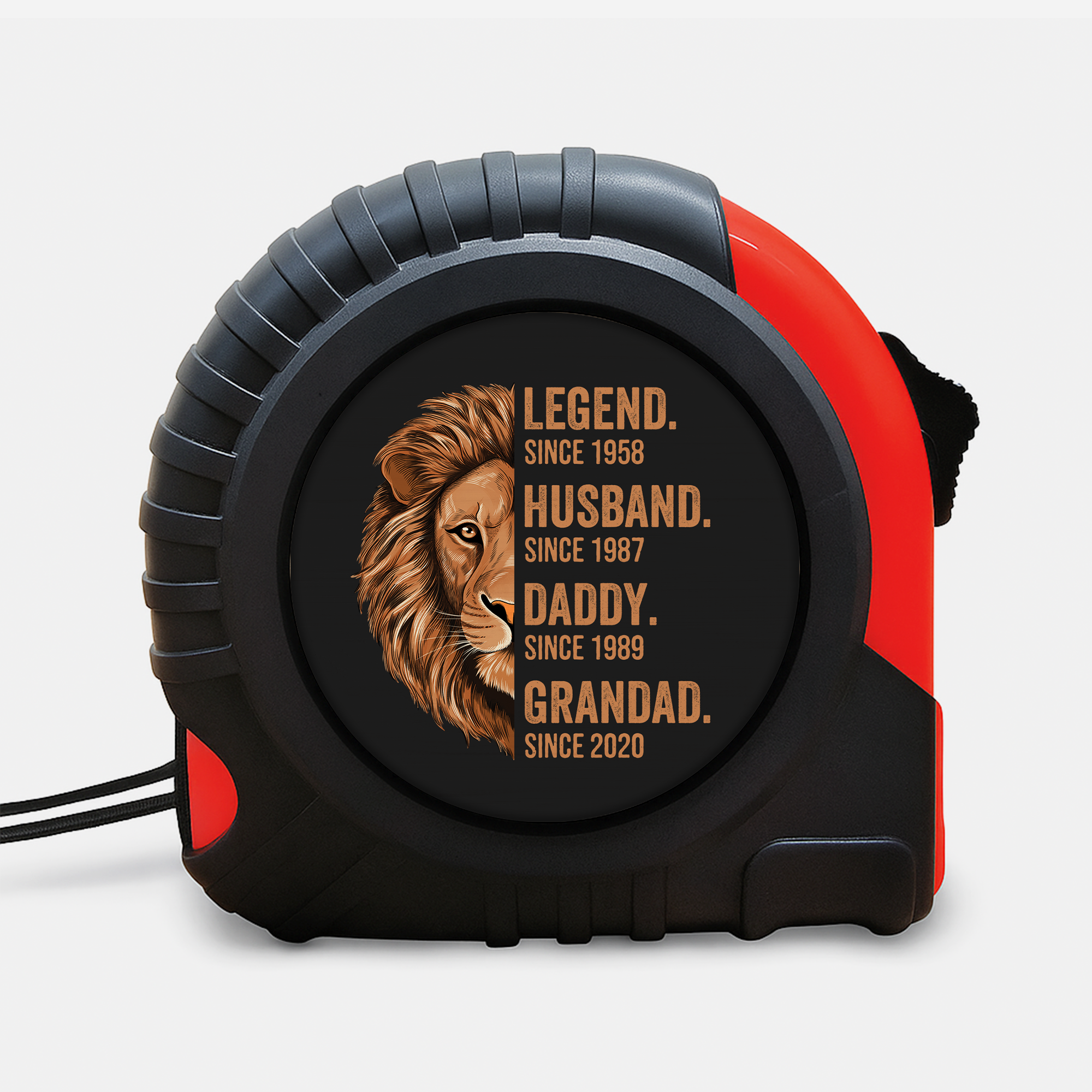 1632OUK1 personalized gifts for grandpa lion tape measure 1632OKN8B