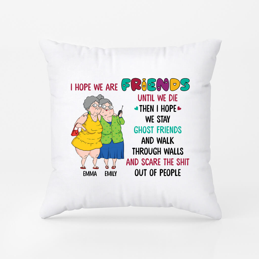 Personalised My Old Friends Sisters Pillow