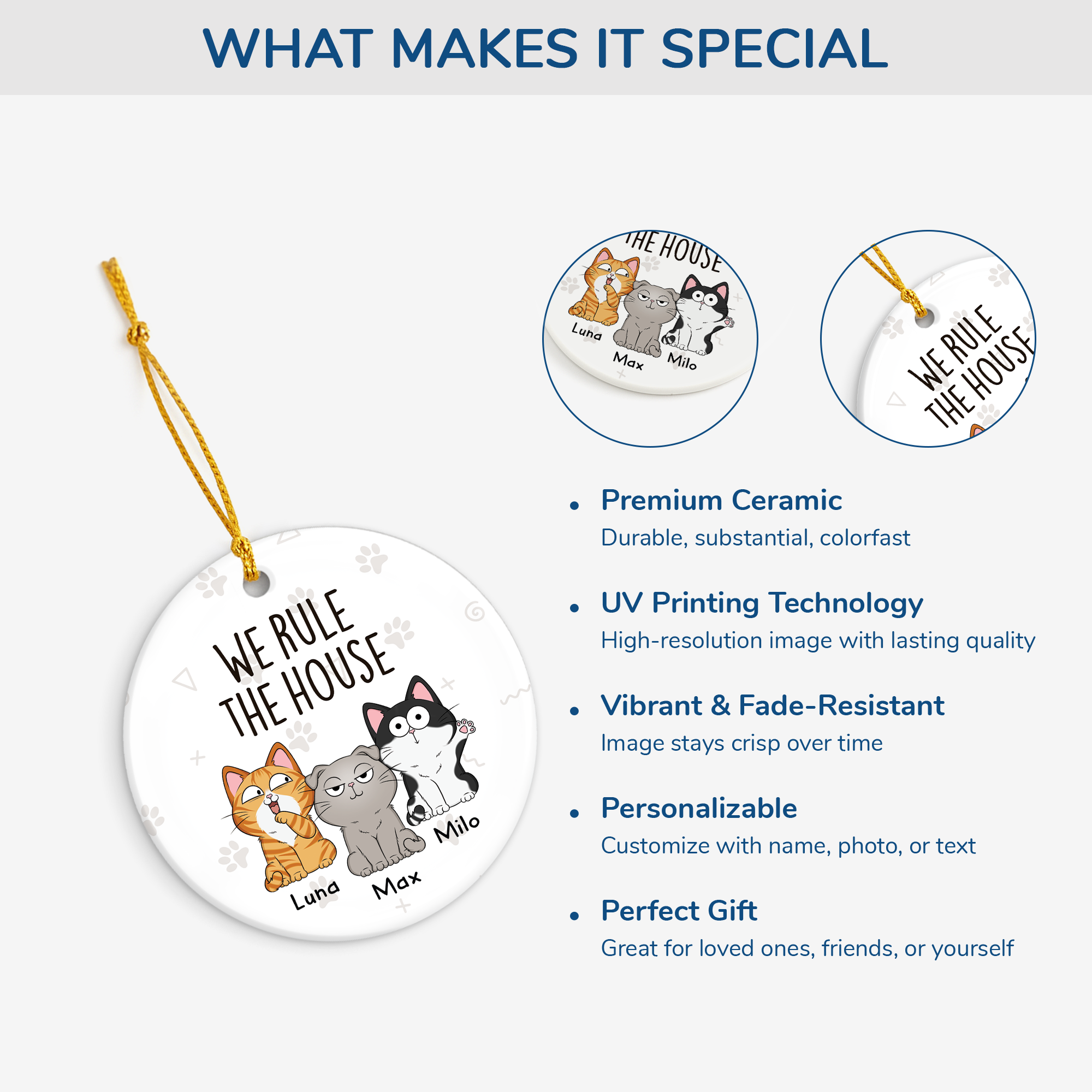 1662OUS4 personalized xmas gifts for cat lovers ceramic cat ornaments 1662O3N8D