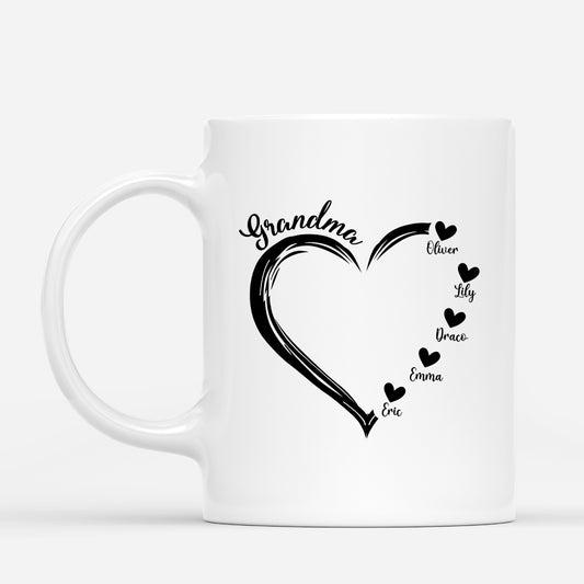 1686MUK1 personalised mum grandmas heart pillow mug_99f4fb52 9a94 49b2 936b 9ae0d2747b92