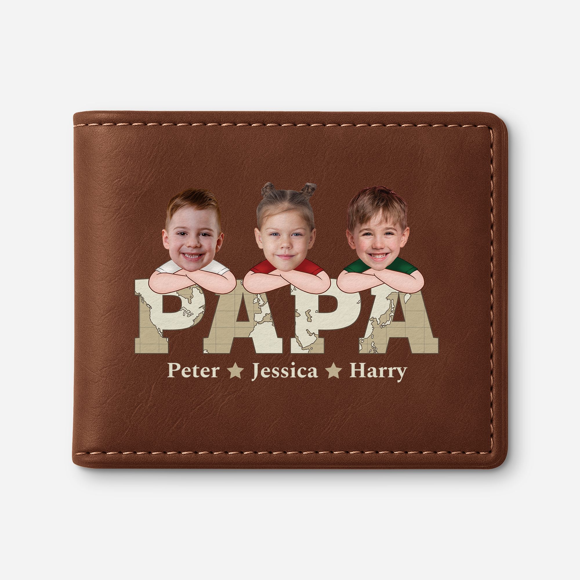 1717JUS1 customized gifts for dad unique fathers day wallet_ with face 1717J