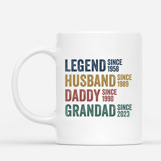 1732MUK1 personalised legend husband daddy and papa since white mug_ed3554b2 3ca3 4c06 b534 b41e9c8d78f2