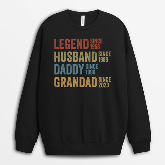 1732WUk1 legend husband dad grandpa sweatshirt custom grandpa gifts 1732W9L5B