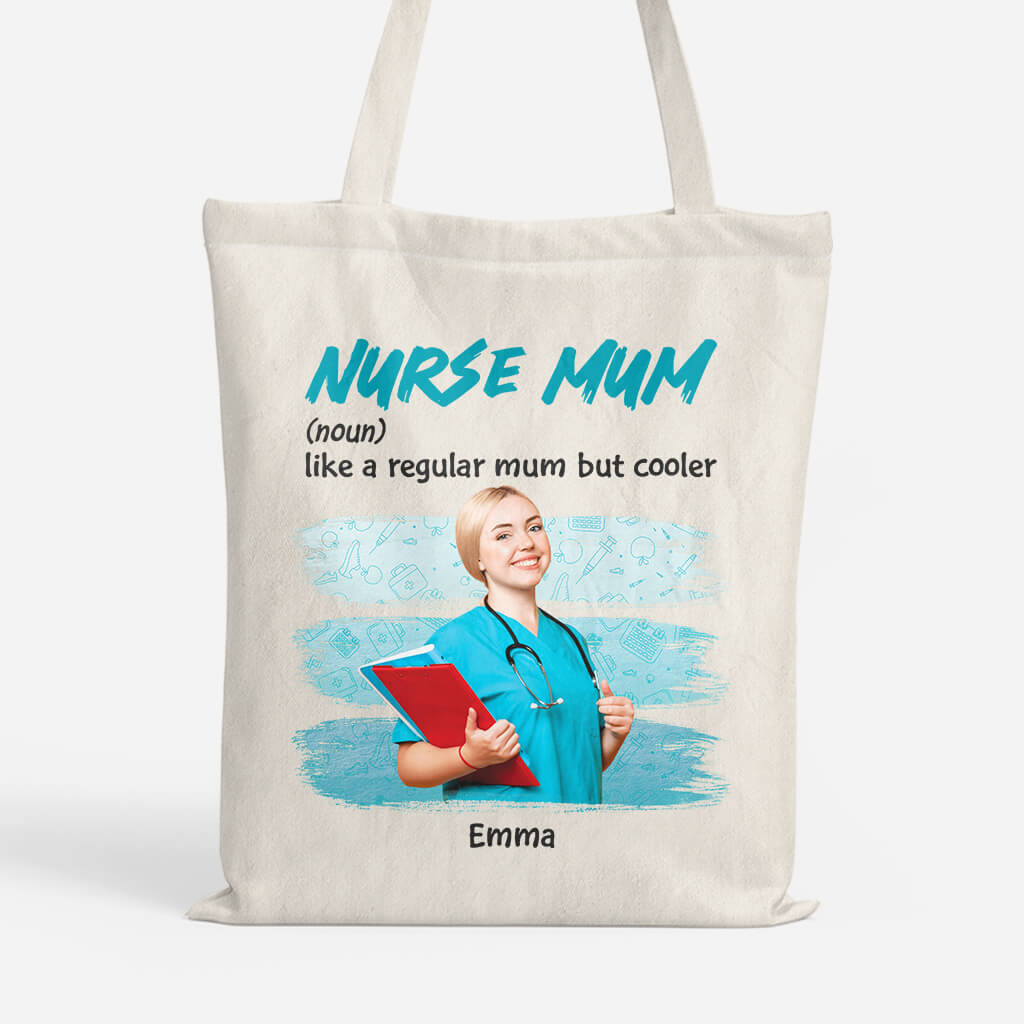 Personalised Best Nurse Mum Tote Bag
