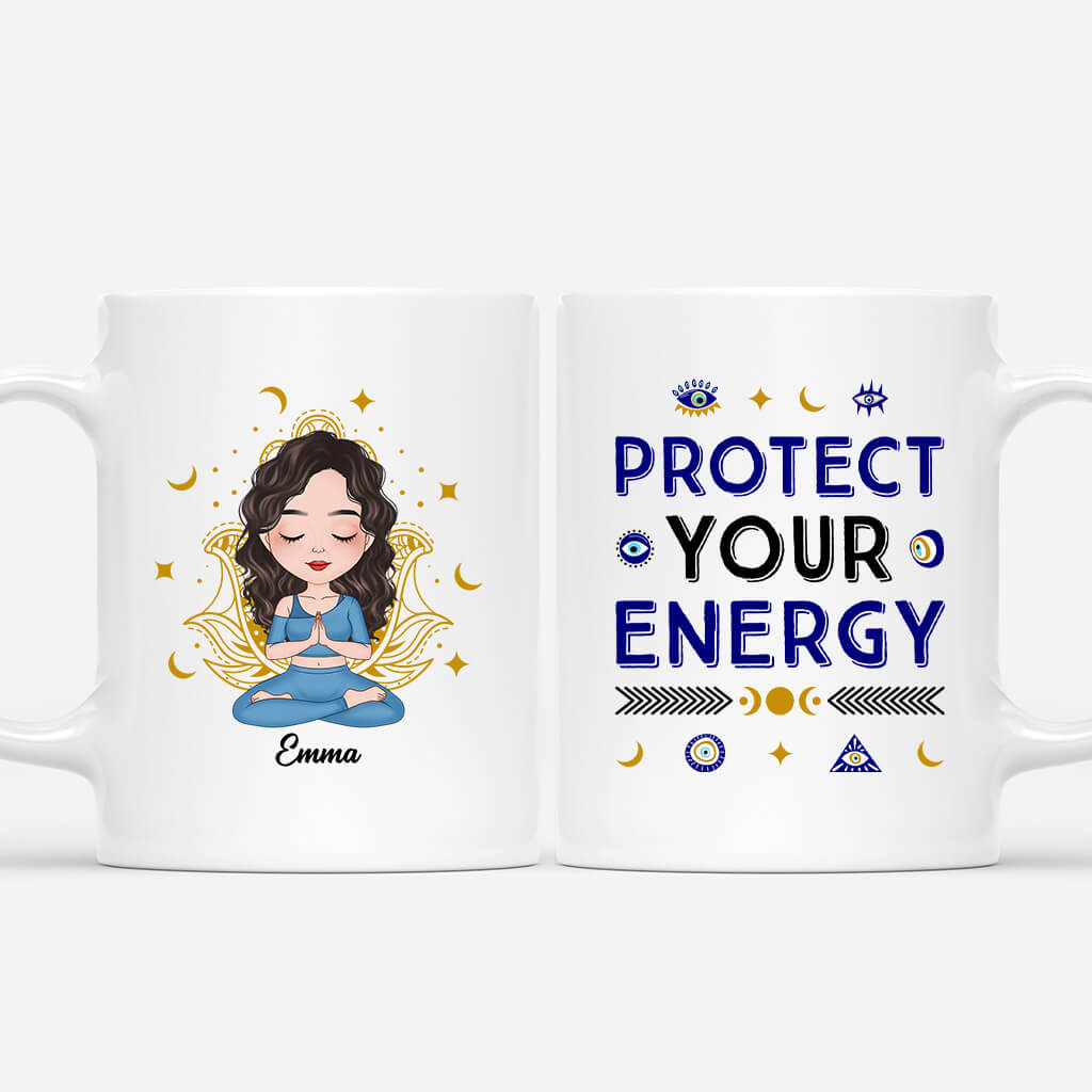 1894MUK1 personalised protect your own energy mug