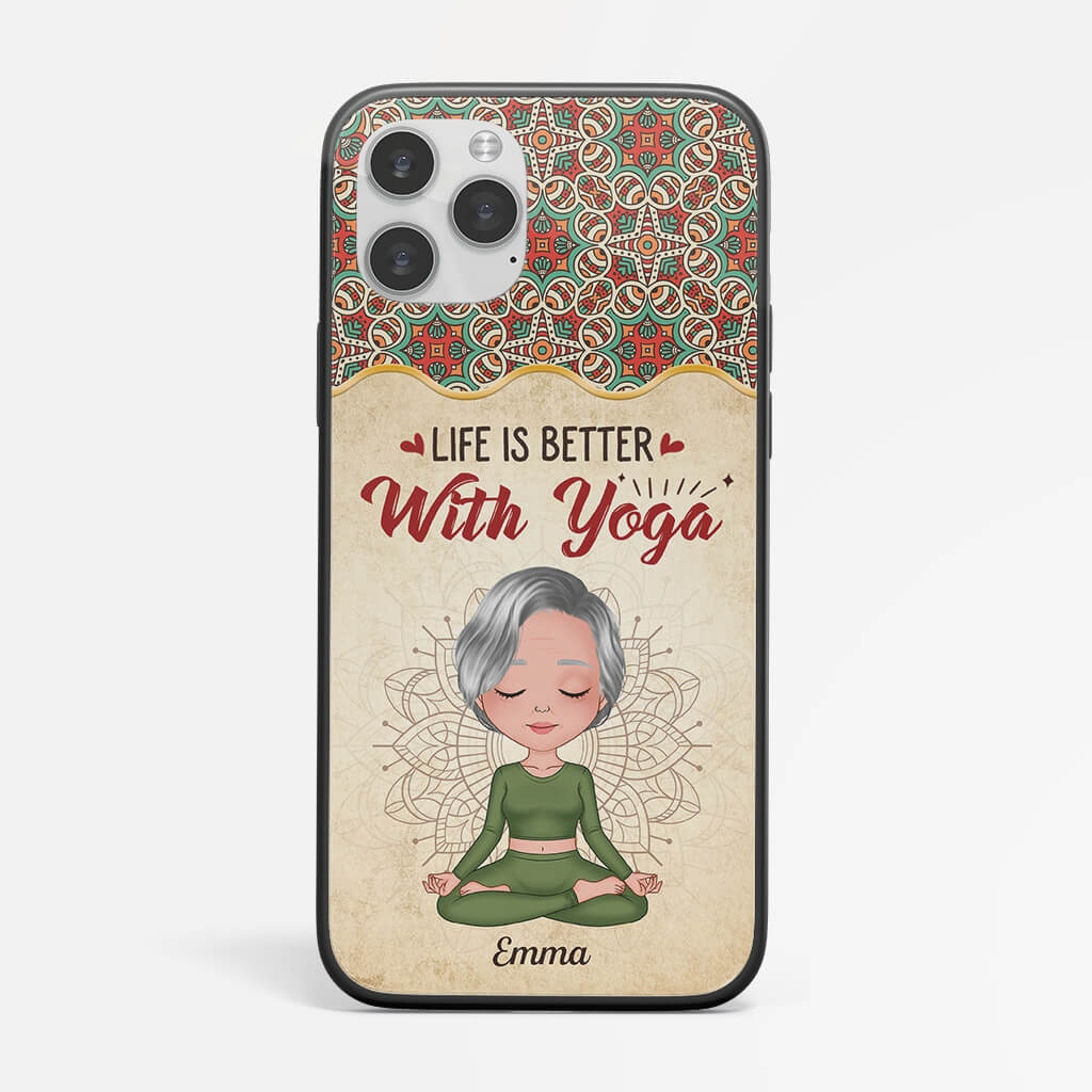 Personalised Life Is Better With Yoga Phone Case