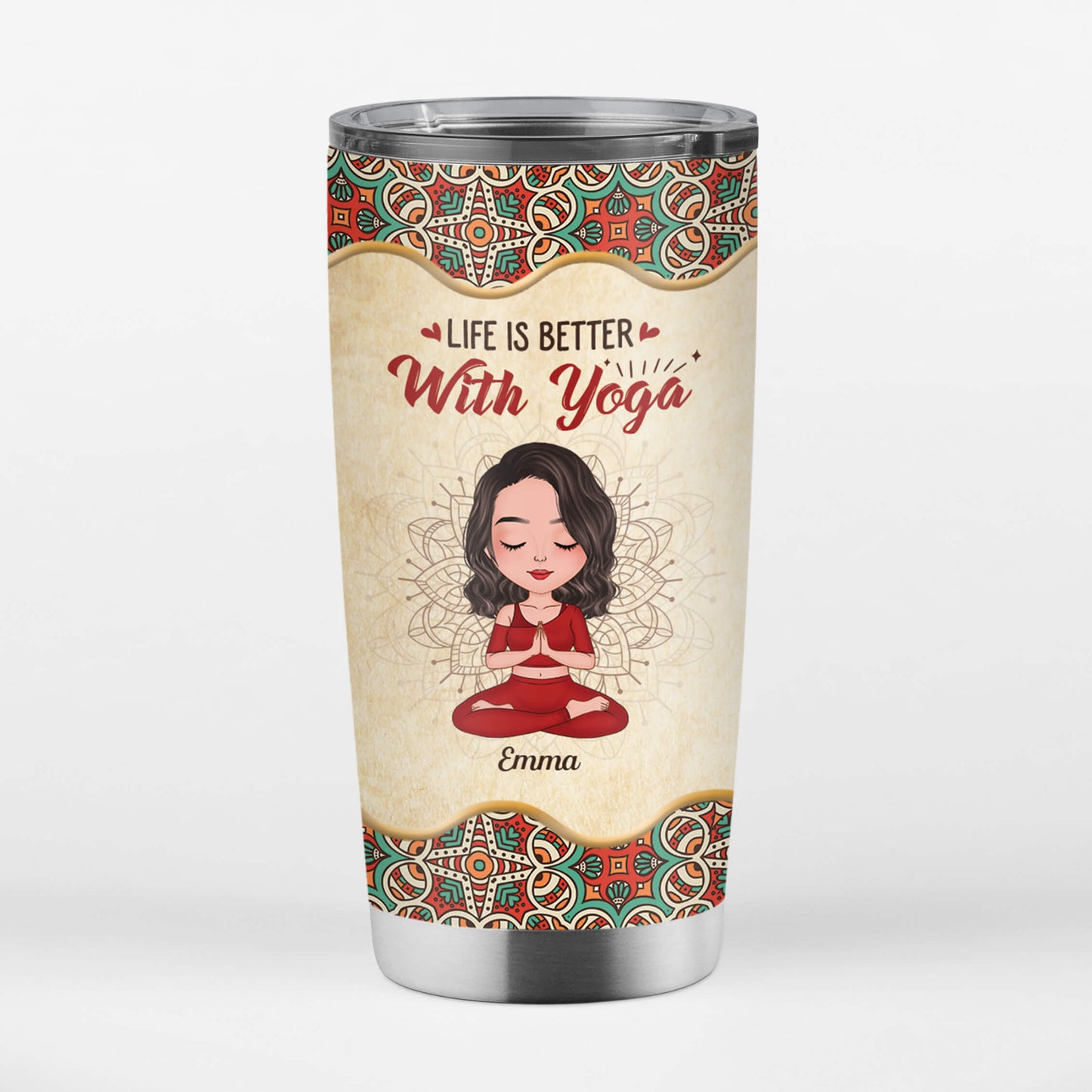 Personalised Life Is Better With Yoga Tumbler