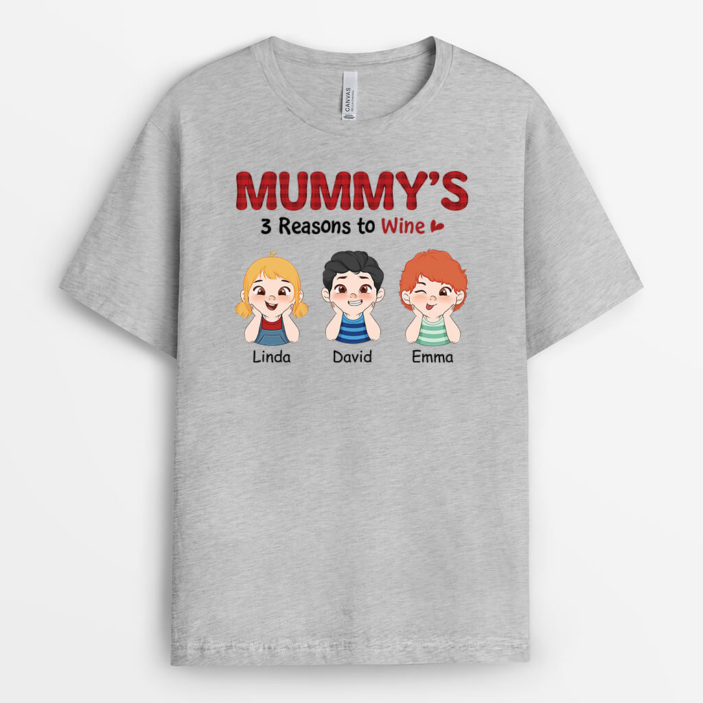 1937AUK2 personalised dads reasons to wine t shirt