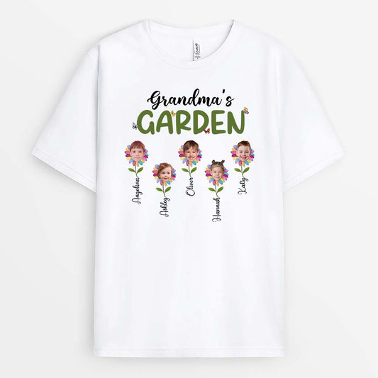 1941AUK1 personalised mums grandmas garden t shirt