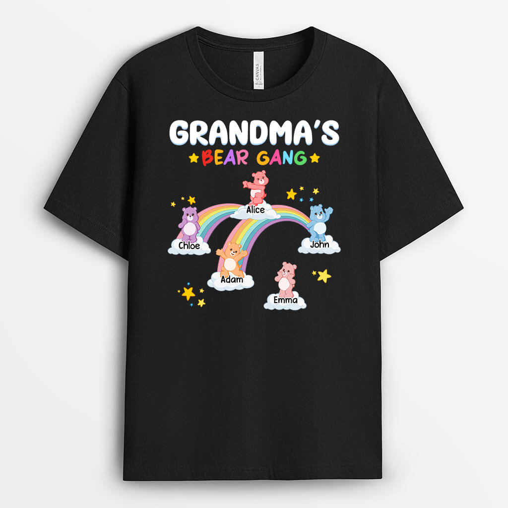 1951AUK1 personalised daddy grandpas bear gang t shirt