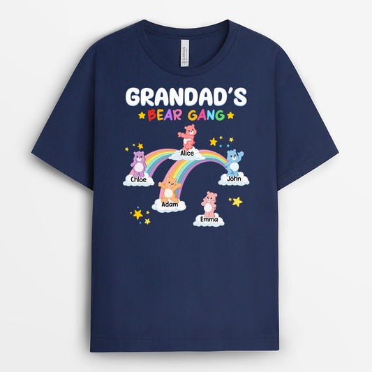 1951AUK2 personalised daddy grandpas bear gang t shirt
