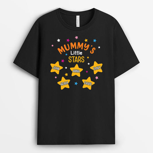 1953AUK2 personalised mum grandmas little stars t shirt