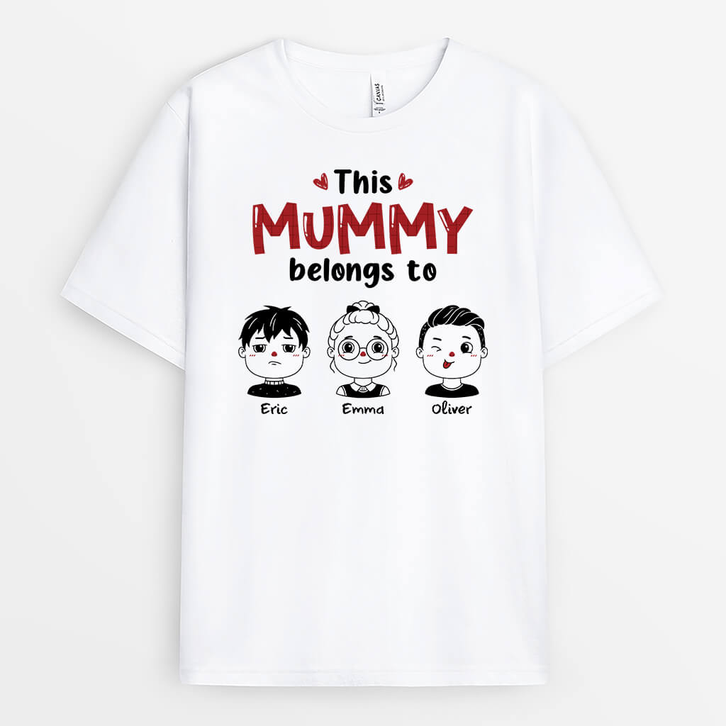 1960AUK1 personalised this mummy grandma belongs to t shirt_f6722ab7 e5c8 4441 8986 4b7524d08a9e