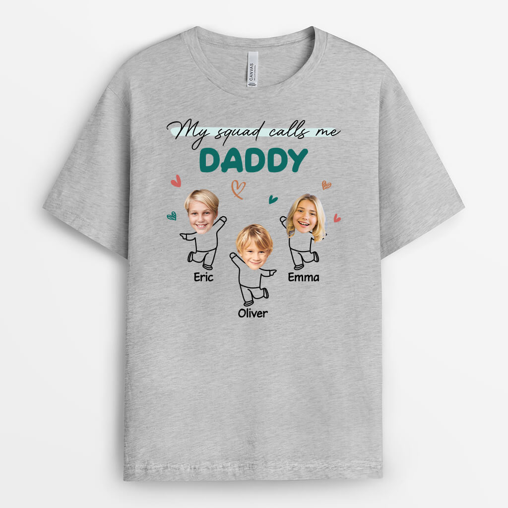 1962AUK2 personalised my squad calls me grandma mummy t shirt