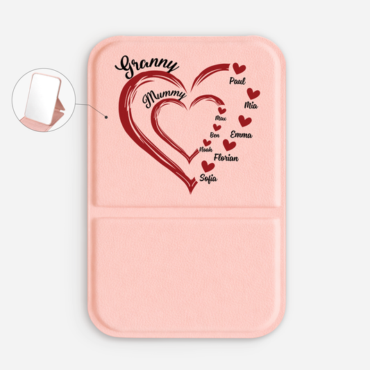 1969AUK1 personalised mummy granny compact mirror with names for grandma 1969aj8t7a