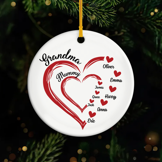 1969UK1 personalized ceramic ornaments unique gifts for grandma 1969