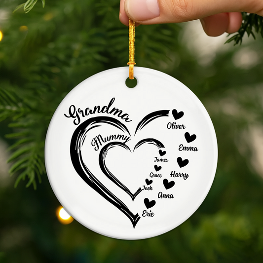 1969UK2 personalized ceramic ornaments unique gifts for grandma 1969