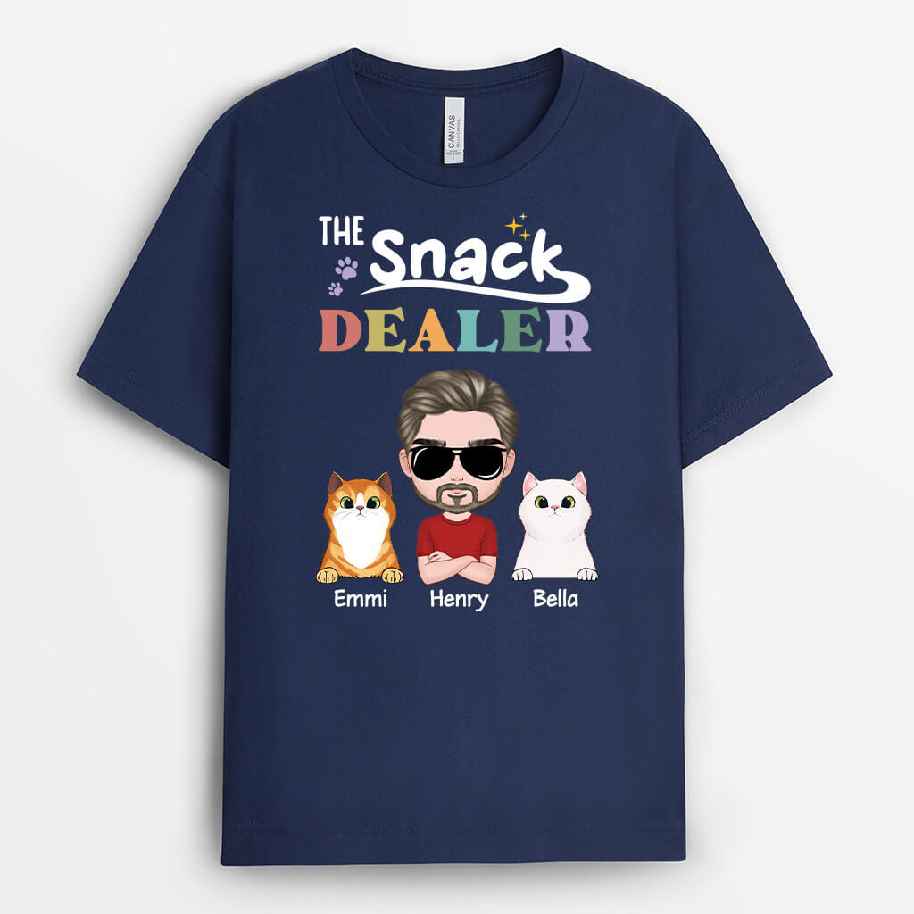 2010AUK2 personalised cats the snack dealer t shirt