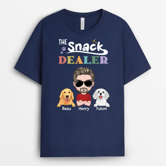 2010AUK2 personalised dogs the snack dealer t shirt
