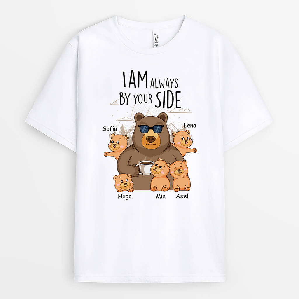 2020AUK1 personalised im always by your side papa t shirt