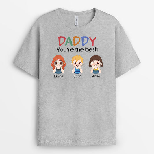 2031AUK2 personalised daddy youre the best t shirt