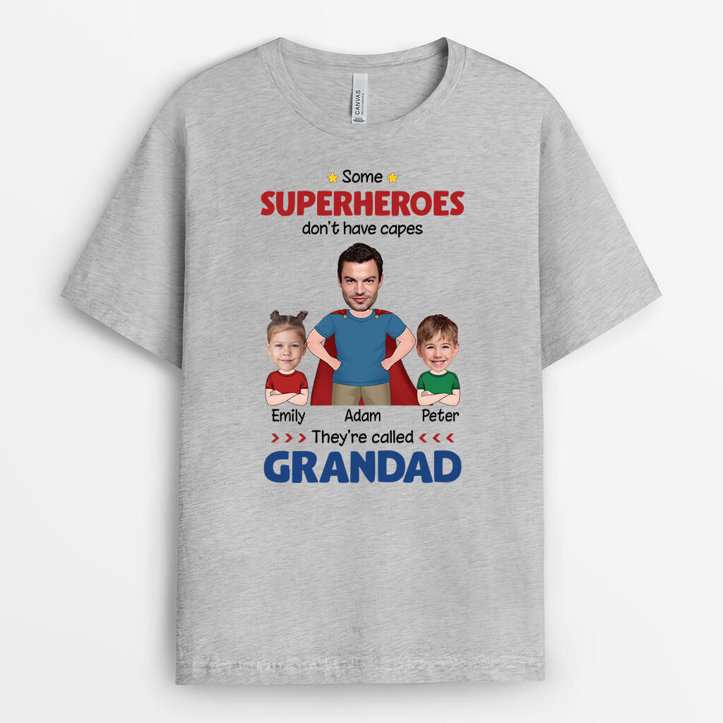 2040AUK2 personalised some superheroes dont have capes theyre called daddy t shirt