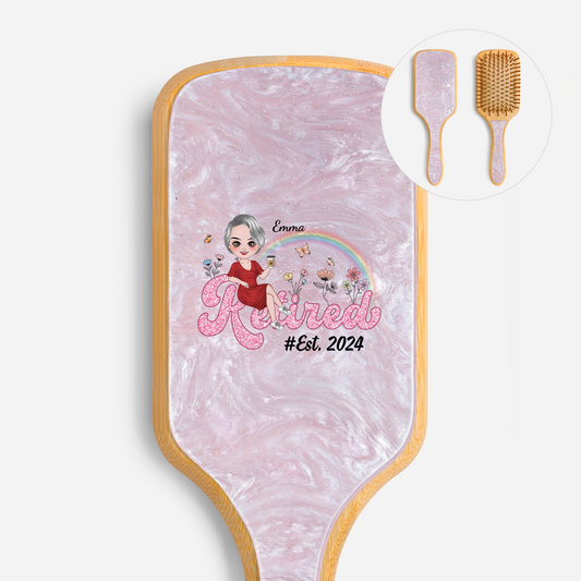 2068AUS1 custom uv printed acetate hairbrush retirement gifts for momgrandma 2068aq6r5a