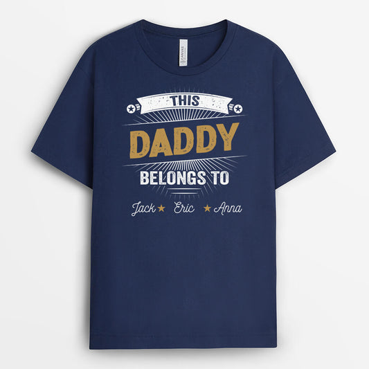 2081AUK1 personalised this dad grandad belongs to t shirt