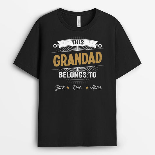 2081AUK2 personalised this dad grandad belongs to t shirt
