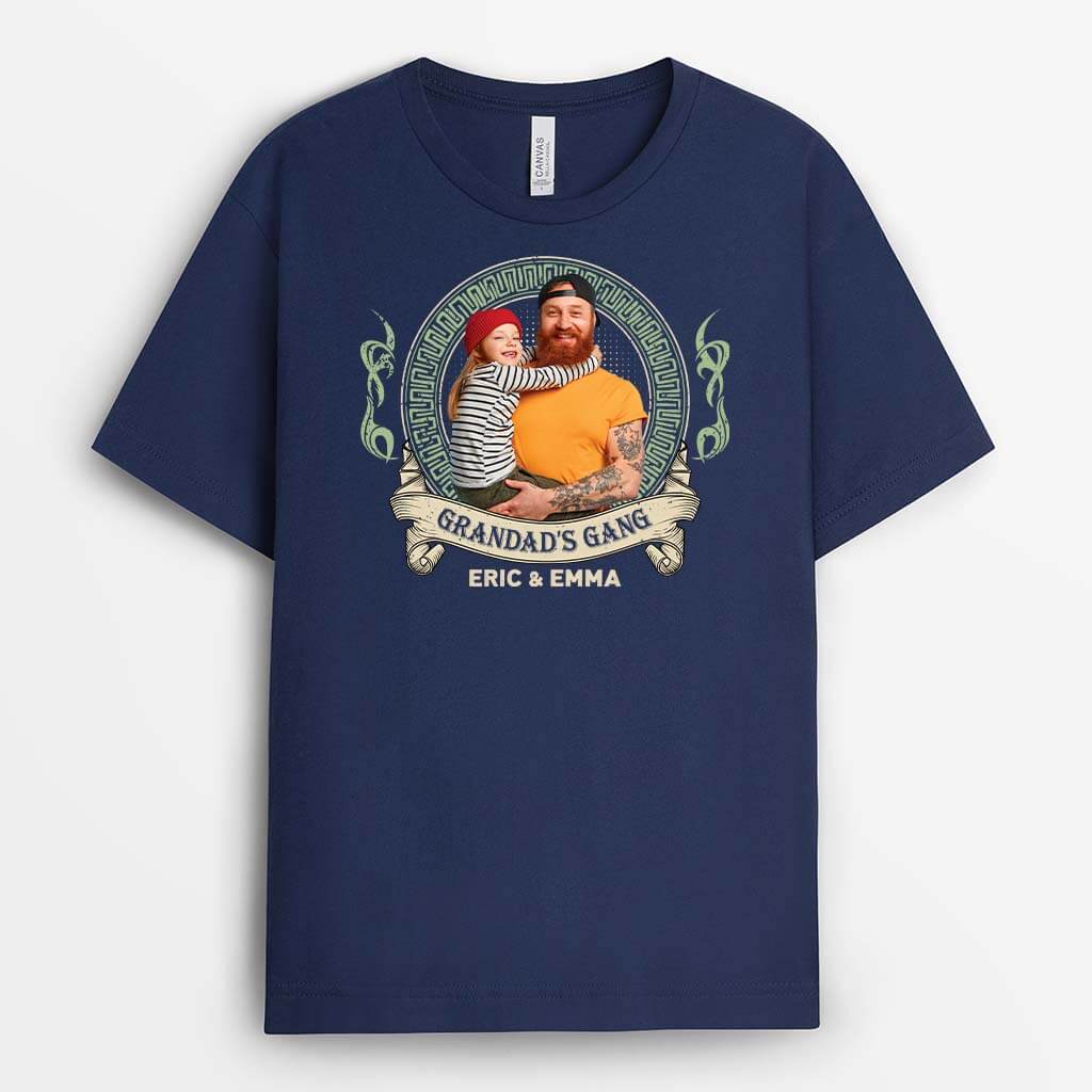 2082AUK2 personalised dads gang t shirt