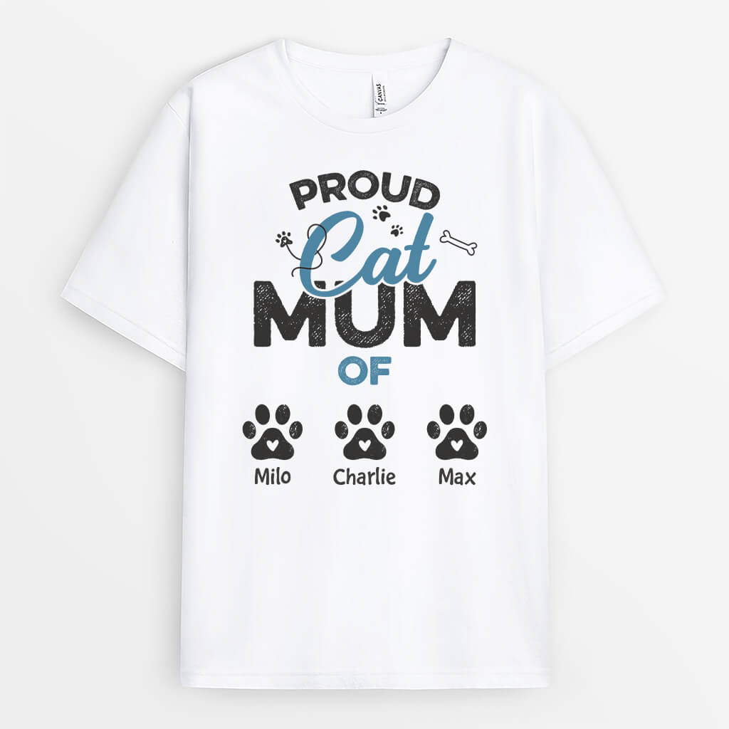 2083AUK1 personalised proud dog daddy of t shirt