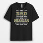 2088AUK1 personalised first daddy now papa t shirt