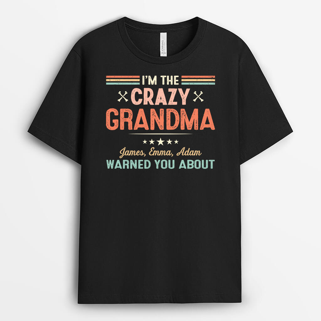 2098AUK1 personalised im the crazy dad grandpa t shirt