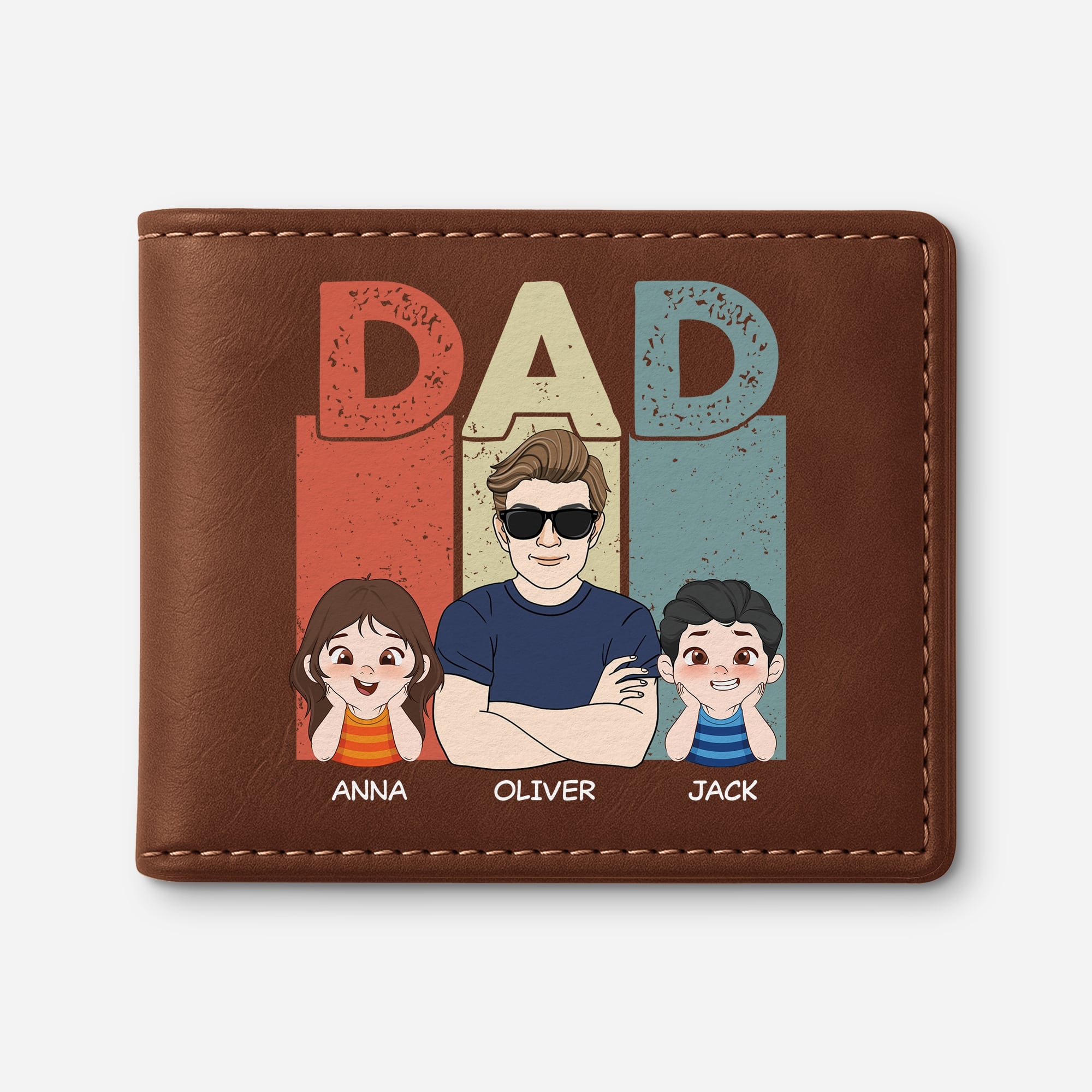 2101JUS1 personalized dad wallet useful gifts for dad fathers day 2101JKM8B