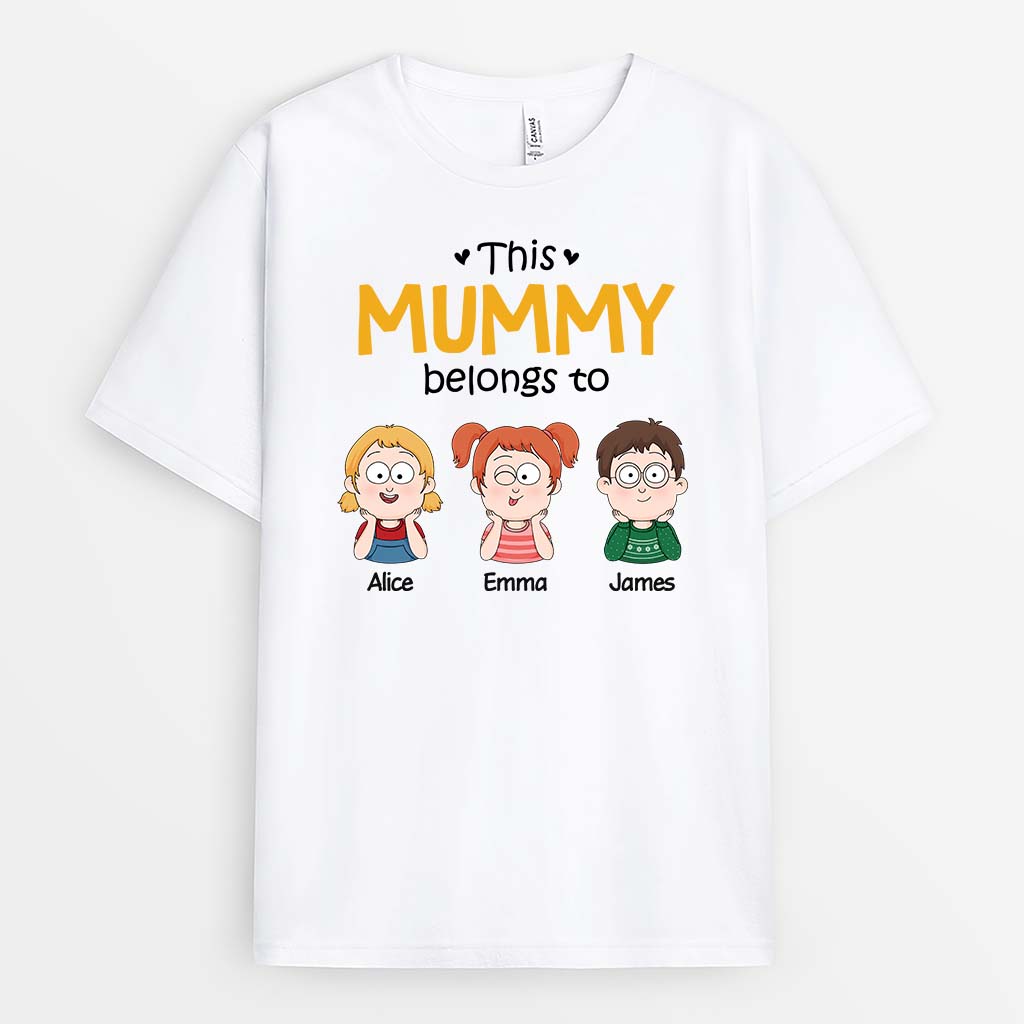 2141AUK1 personalised this perfect mummy grandma belongs to t shirt_4445c847 14c2 419b a676 ab50ab4ac116