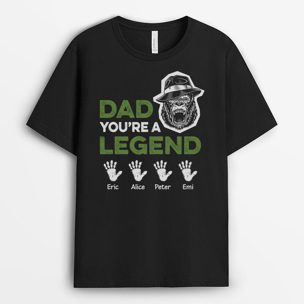 2143AUK1 personalised dad youre my legend t shirt