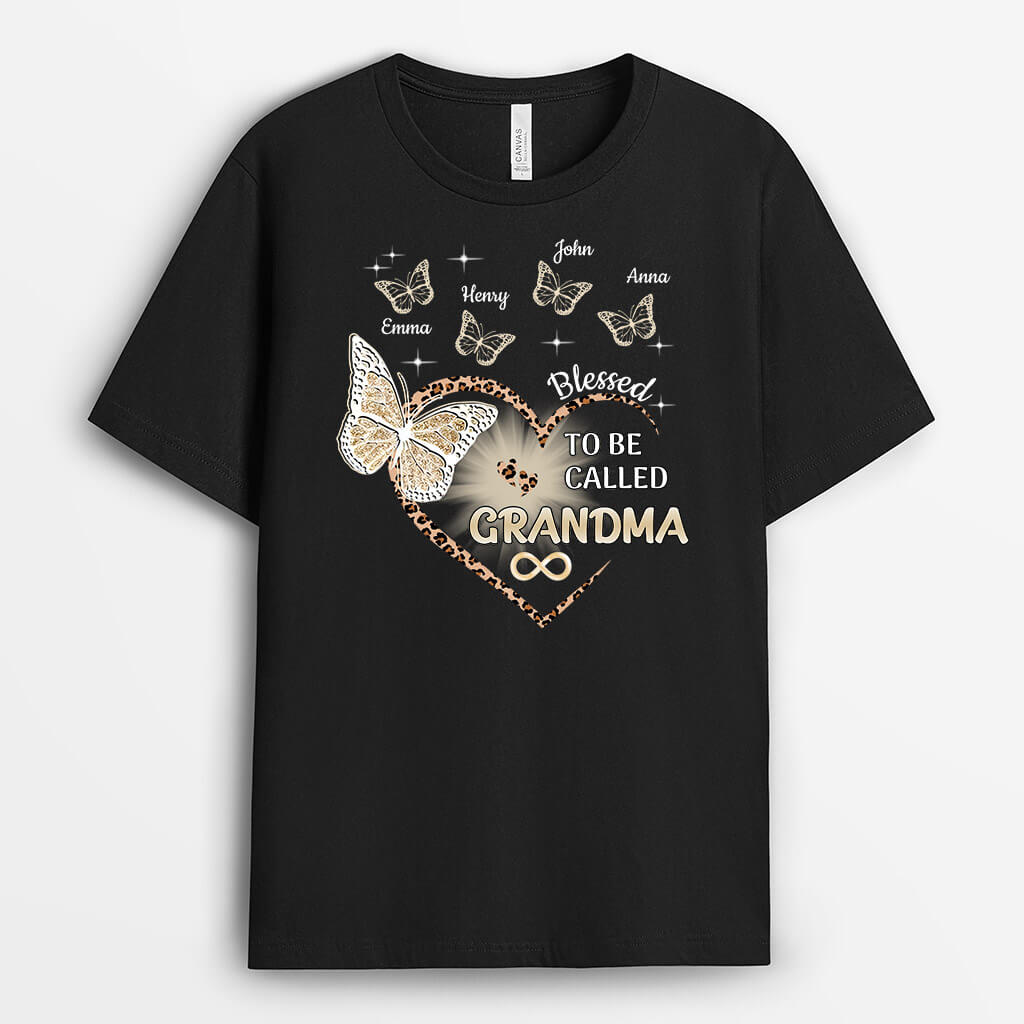 Personalised Blessed To Be Called Mum/Grandma T-Shirt