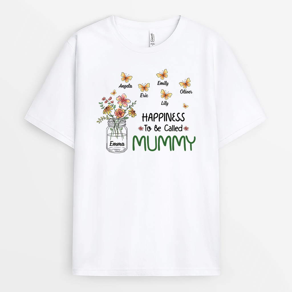 Personalised Happiness To Be Called Mum T-Shirt