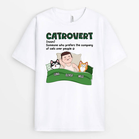 2157AUK1 personalised im cattrovert t shirt