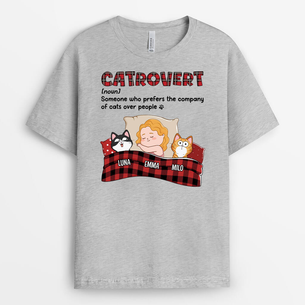 2157AUK2 personalised im cattrovert t shirt