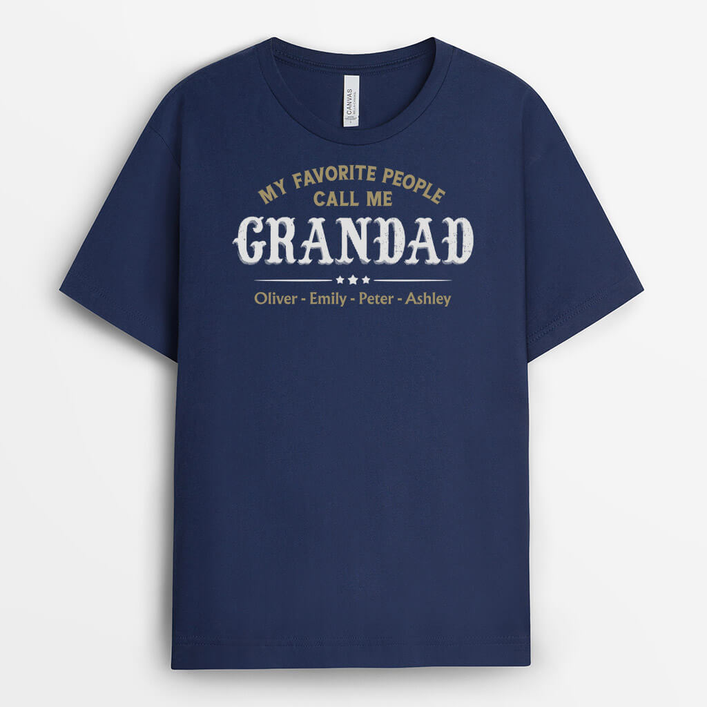 2167AUK2 personalised my favorite people call me dad t shirt