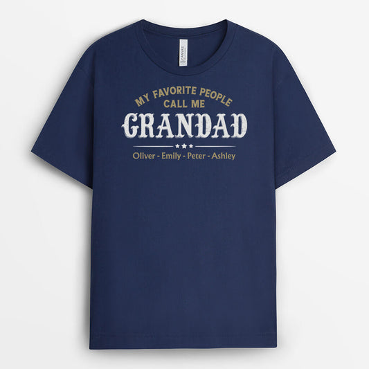 2167AUK2 personalised my favorite people call me dad t shirt