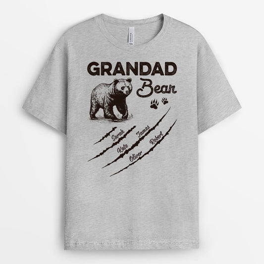2171AUK1 personalised best papa bear t shirt