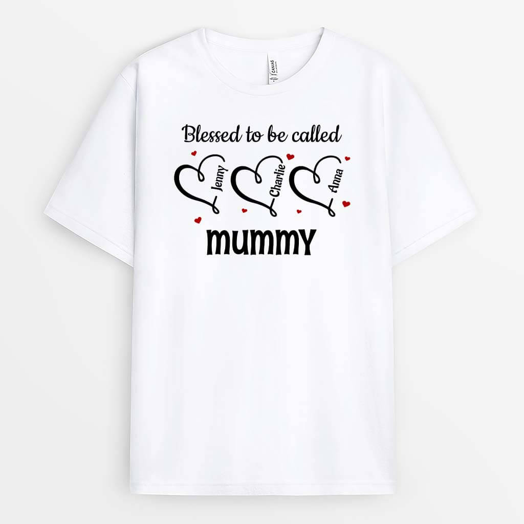 Personalised Blessed To Be Called Grandma T-Shirt
