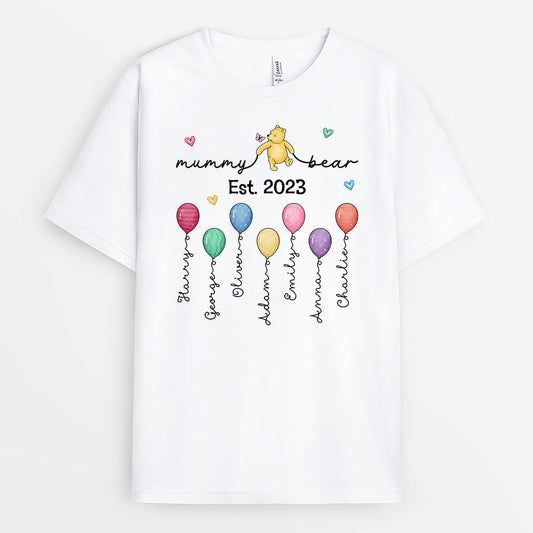 2181AUK1 personalised my best mama bear t shirt
