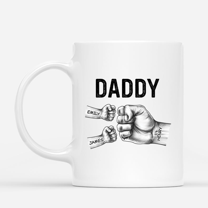 2188MUK1 personalised dad and kids fists bump mug_f9408188 1ef1 4b8c 8e5f a19c8ce91e64