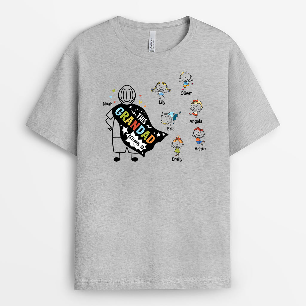 2191AUK2 personalised this best mummy grandma belongs to t shirt