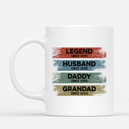 2193MUK1 custom gifts for grandads legend grandad since mug 2193M5L5B