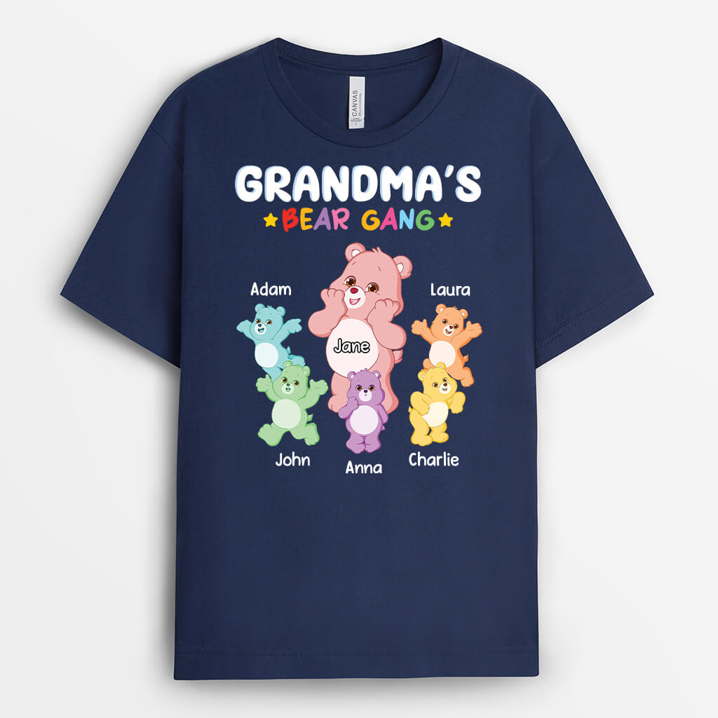2218AUK2 personalised best grandpas bear gang t shirt